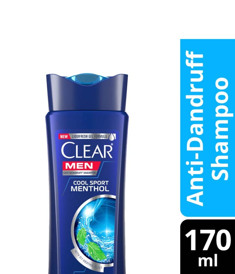 Clear Men Anti Dandruff Shampoo Cool Sport Menthol 170ml - Rose ...