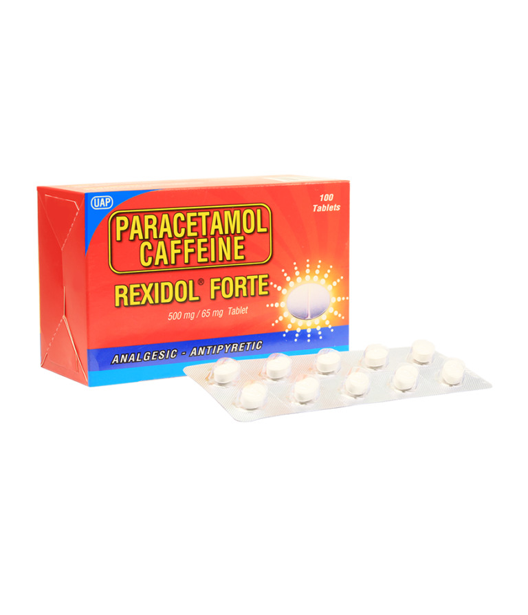 Rexidol Forte 500mg/65mg Tablet - 20's - Rose Pharmacy Medicine Delivery