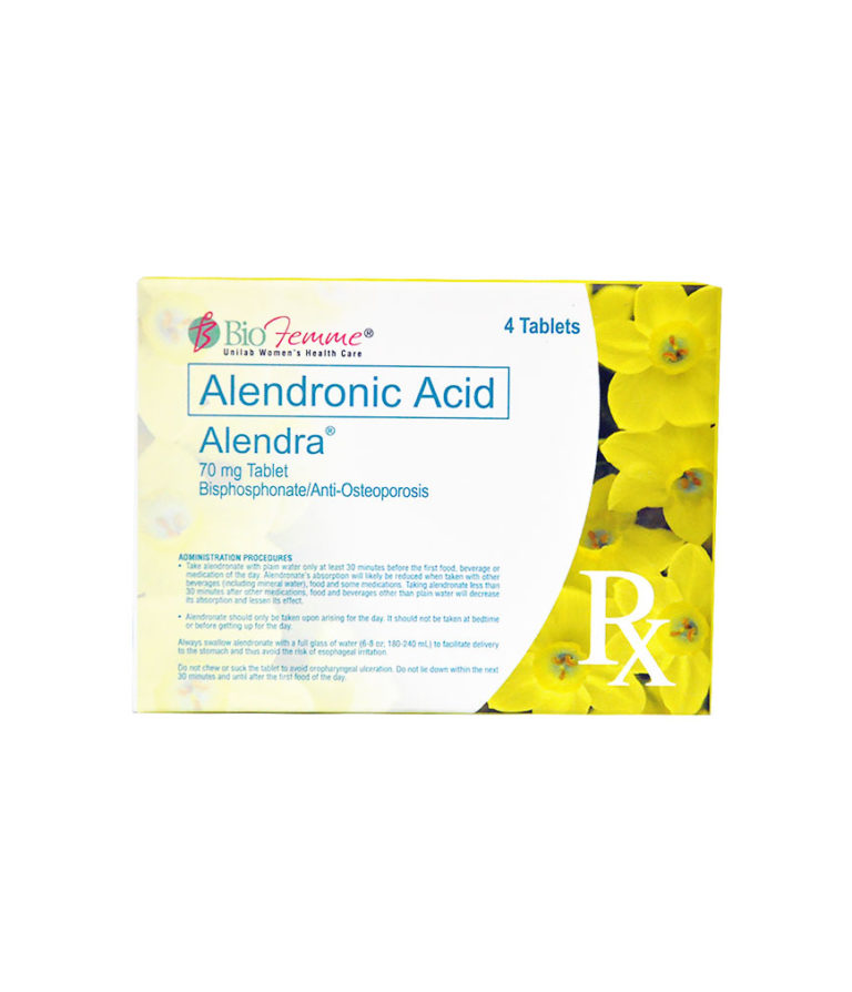 Alendra 70mg Tablet Available at Rose Pharmacy.