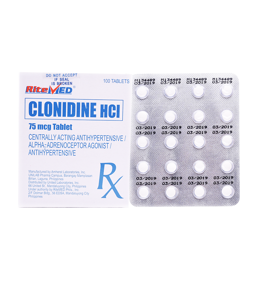 CLONIDINE HCL 75MCG
