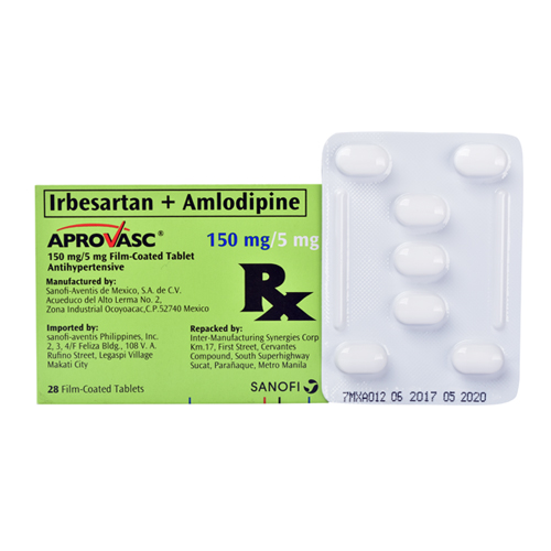 Buy Aprovasc 150mg 5mg Fc Tablet Rose Pharmacy