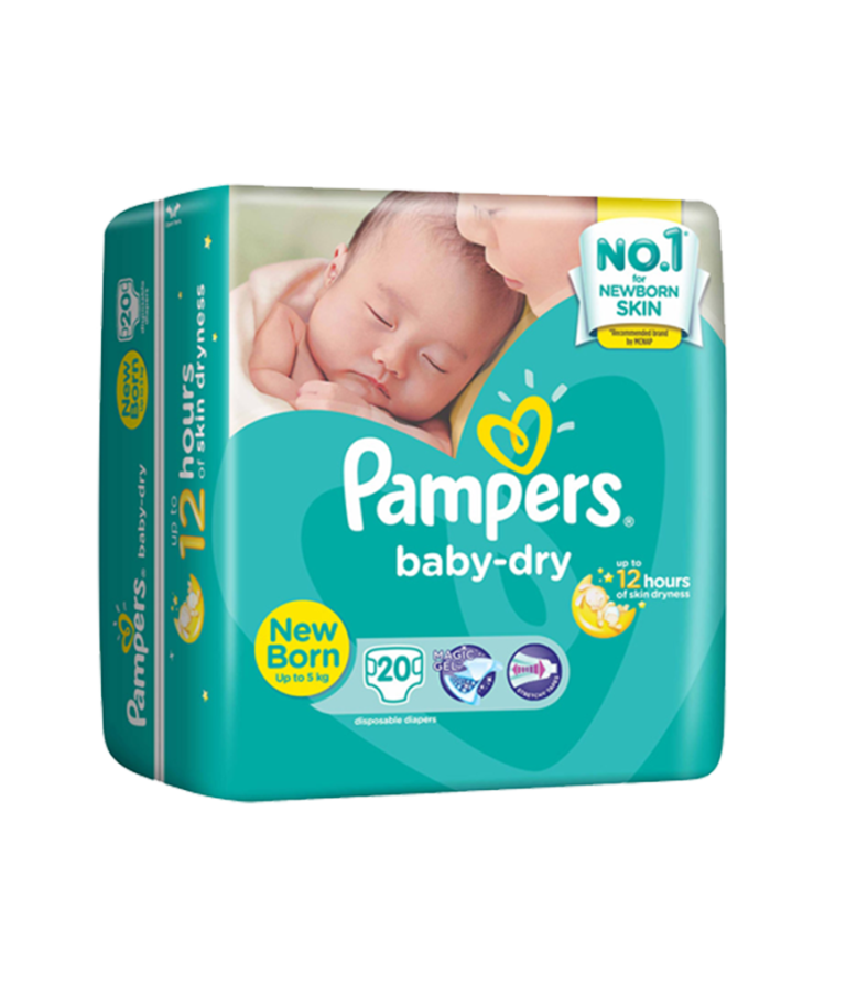 Pampers Bb Dry New Born 40X1S Available at Rose Pharmacy.