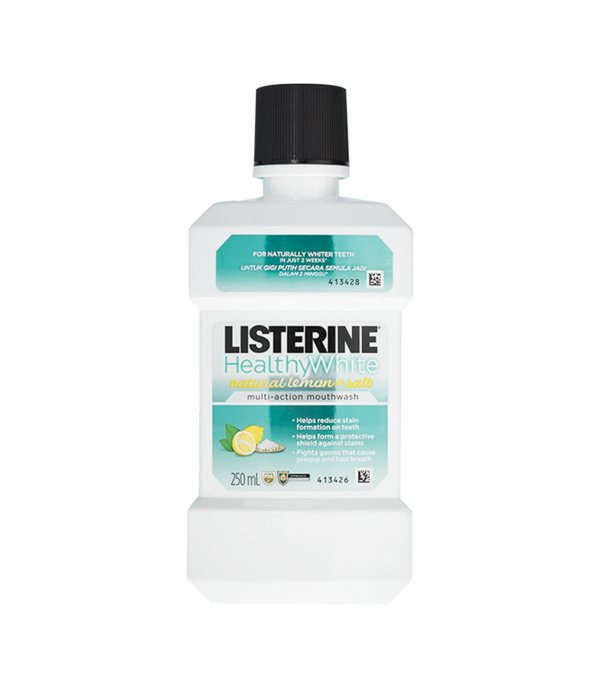 Listerine Healthy White 250Ml | Rose Pharmacy