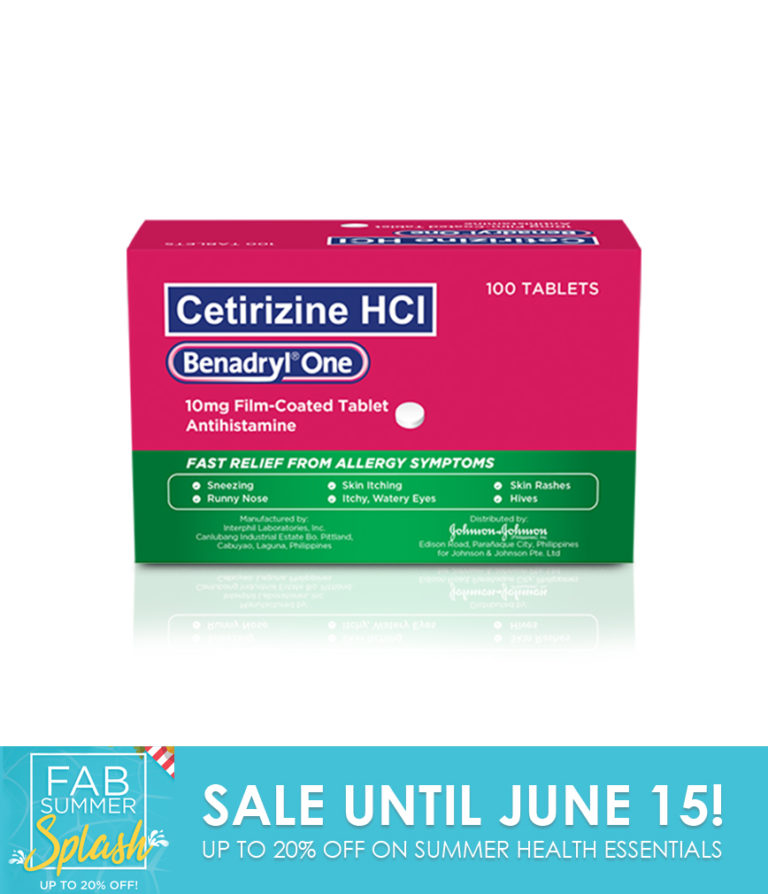 Benadryl One 10mg Tablet Available at Rose Pharmacy.