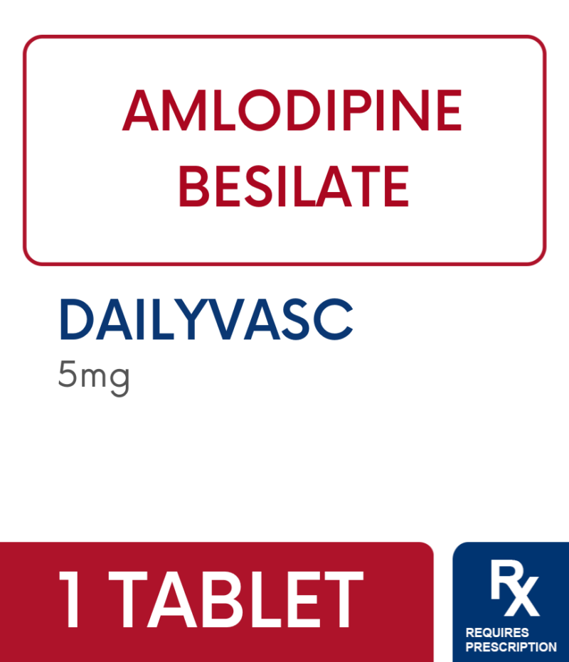 Dailyvasc 5Mg Tablet - Rose Pharmacy ﻿Online Drugstore & Medicine ...