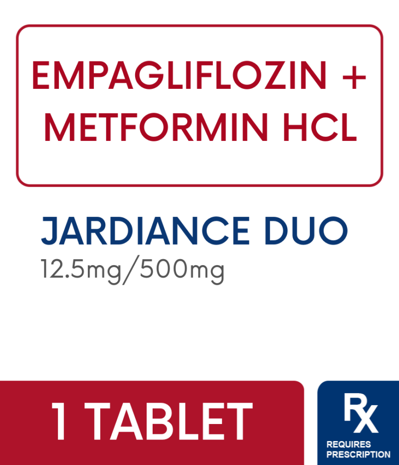 Jardiance Duo 12.5/500Mg Tb - Rose Pharmacy Medicine Delivery