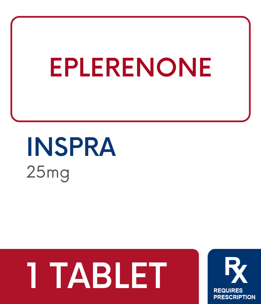 Inspra 25mg Fc Tablet - Rose Pharmacy Medicine Delivery